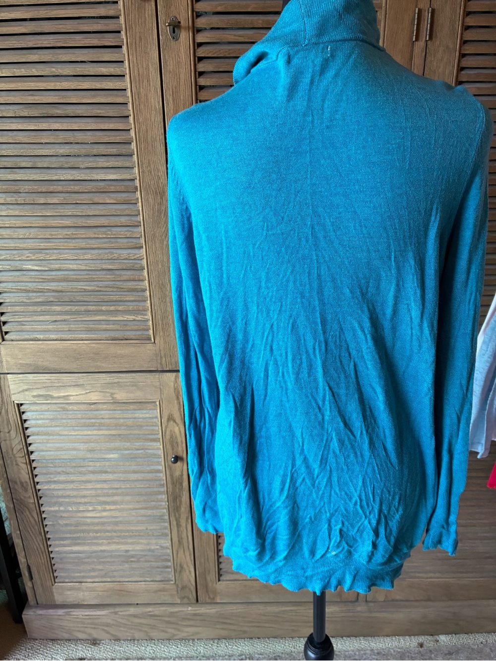 Merona Teal Open-Front Women's Cardigan - Picture 3 of 4